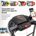Tapis de course pliable 1500W 14 km/h inclinaison manuelle surface 40 x 110 cm 12 programmes LCD capteur pulsations