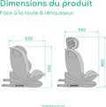 Siège auto pivotant 360 i Size 40 150 cm inclinaison réglable