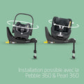 Base siège auto pivotante 360 degrés ISOFIX pour enfants 40 105 cm