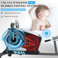 Vélo d appartement semi allongé magnétique 8 niveaux siège réglable écran LCD