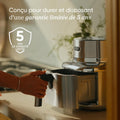 Airfryer inox revêtement céramique capacité 6,2 L 7 en 1 compatible lave vaisselle