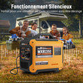 Générateur électrique inverter 2000W silencieux essence 4 temps affichage numérique