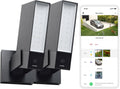 Pack 2 caméras extérieures éclairage intégré détection personnes 1920p WiFi aluminium noir NBU-2-NOC-AMZ