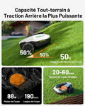 Robot tondeuse YUKA Mini 500 sans fil NetRTK Vision pente 50% cartographie auto module 4G