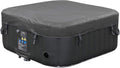 Spa gonflable carré 4 personnes 154 x 154 cm 100 jets chauffage massage 600L intérieur extérieur