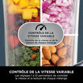 Blender processor 3 en 1 Detect Power 1200W bol mélange lame malaxeur gobelet individuel pétrir mixer hacher TB401EU