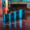 Enceinte portable 12 pouces 700W avec 2 micros télécommande housse Bluetooth USB SD autonomie 5 à 7h