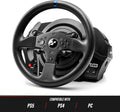 Volant pédales course retour de force compatible PC et consoles