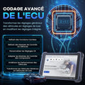 Valise diagnostic auto bidirectionnelle OBD2 codage ECU réinitialisations multiples CANFD DOIP