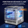 Mini lave vaisselle comptoir 5+1 programmes réservoir 5 L contrôle tactile écran LED blanc noir