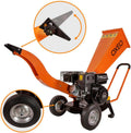 Broyeur végétaux thermique 7 CV diamètre 6,5 cm moteur 212 cm3 4 temps