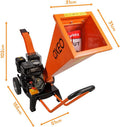 Broyeur végétaux thermique 7 CV diamètre 6,5 cm moteur 212 cm3 4 temps