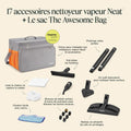 Nettoyeur vapeur Neat kit 18 accessoires nettoyage sols voiture carrelage joints sac rangement