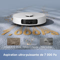 Robot aspirateur laveur vidage automatique serpillières relevables 7000 Pa