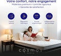 Matelas 180x200 épaisseur 30 cm mousse mémoire latex soutien ferme