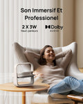 Vidéoprojecteur portable 1080P 500 lumens rotation 150 degrés haut parleurs intégrés