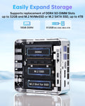 Mini PC Ryzen 4300U 16 Go 512 Go SSD triple écran 4K WiFi double HDMI DP