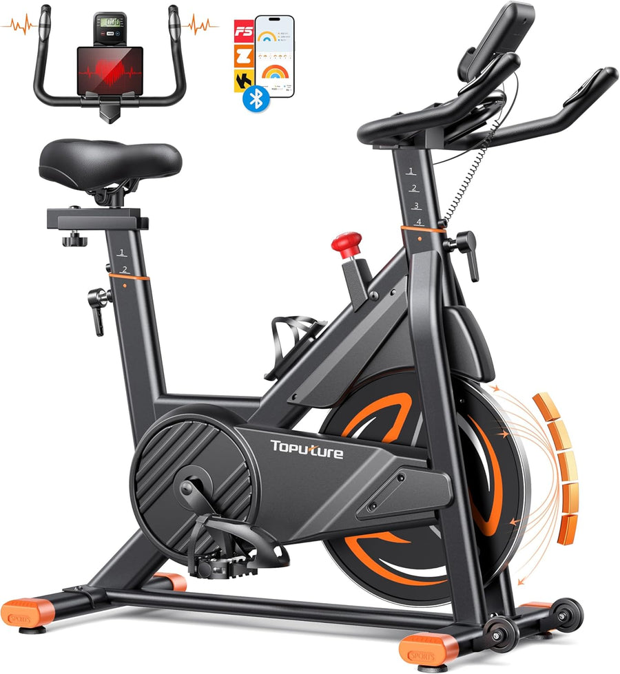 Vélo appartement magnétique connecté appli résistance réglable 160 kg