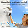 Kit caméras surveillance 2K solaire PTZ suivi automatique stockage local