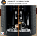 Machine café grains 17 L expresso buse vapeur cappuccino 2 tasses Essential noir