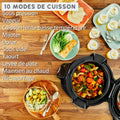 Multicuiseur 10 modes cuisson sous pression guidage étapes