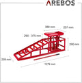 Lot 2 rampes accès avec cric hydraulique 2T hauteur réglable