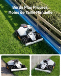 Robot tondeuse LUBA Mini AWD LiDAR 3D AI Vision sans antenne RTK cartographie auto 1500 m² pente 80% module 4G