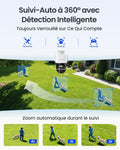 Caméra solaire 4K PTZ WiFi zoom 8X double objectif autonomie 180 jours