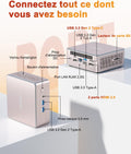 Mini PC A5 Ryzen 7 5825U 16 Go 512 Go SSD Windows 11 Pro WiFi 6 USB C LAN 25G