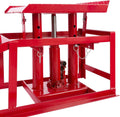Lot 2 rampes accès avec cric hydraulique 2T hauteur réglable