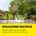 Nettoyeur haute pression K5 Comfort Premium Home 145 bar 500 l/h surface 40 m²/h enrouleur tuyau multi jet