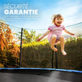 Trampoline 244 305 366 427 cm avec filet échelle housse ancrage charge 150 kg