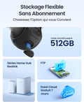 Caméra solaire 4K PTZ WiFi zoom 8X double objectif autonomie 180 jours