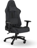 Fauteuil gaming tissu coussins mémoire forme gris noir