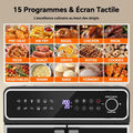 Friteuse sans huile 23 L double zone 15 programmes portes françaises