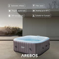 Spa gonflable 6 personnes 185x185 cm 130 buses massage 2400 W