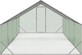 Enclos poulailler 24 m2 acier galvanisé porte coulissante