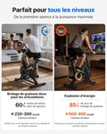 Vélo appartement intérieur silencieux résistance réglable écran LCD siège confortable app capacité 136kg
