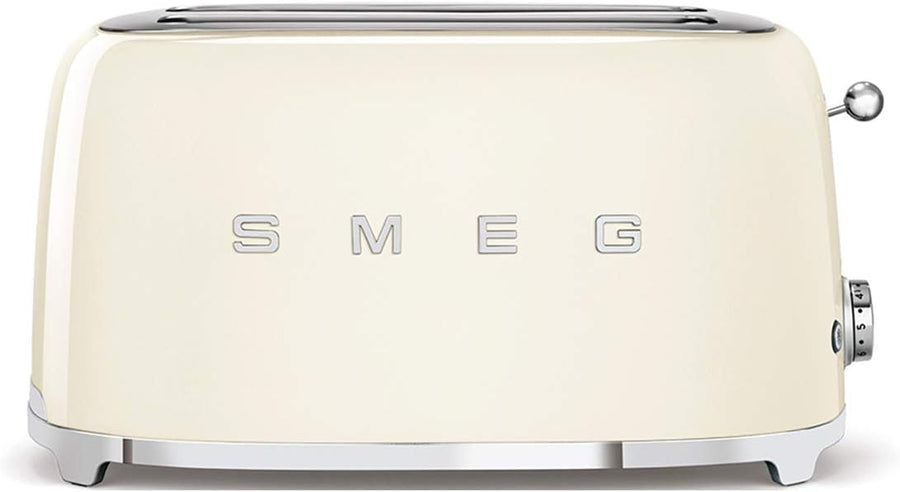 Grille-pain 4 tranches fentes 36 mm 6 niveaux 1500W crème