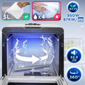 Lave vaisselle de table DW5 BK 950W compact 7 programmes séchage efficace petite cuisine