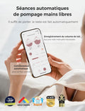 Tire lait portable Air 1 ultra fin mains libres charge sans fil contrôle app mode auto alerte remplissage