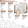 Set 6 valises rigides 55 65 74 cm vanity sac pliable trousse maquillage