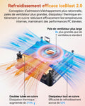 Mini PC A5 Ryzen 7 5825U 16 Go 512 Go SSD Windows 11 Pro WiFi 6 USB C LAN 25G