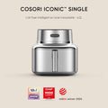 Airfryer inox revêtement céramique capacité 6,2 L 7 en 1 compatible lave vaisselle