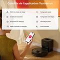 Aspirateur robot laveur station 10000 Pa vidage automatique navigation évitement obstacles