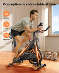 Vélo appartement magnétique connecté appli résistance réglable 160 kg