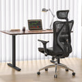 Chaise bureau ergonomique maille appuie tête accoudoirs réglables