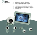 Babyphone caméra écran 5 pouces HD autonomie 8 h avec supports