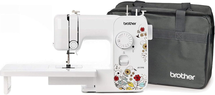 Machine à coudre débutant 17 points avec table extension et sac