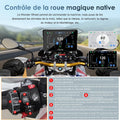 Écran moto CarPlay Android Auto 7 pouces étanche double Bluetooth